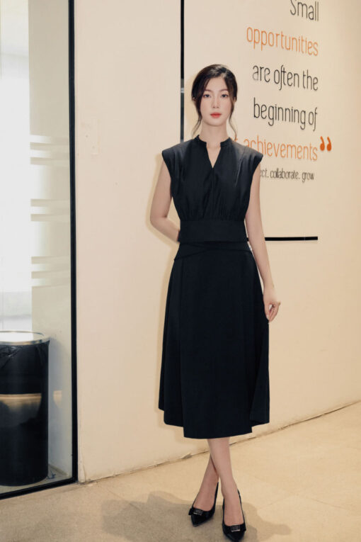 Chân váy xoè cạp chéo X