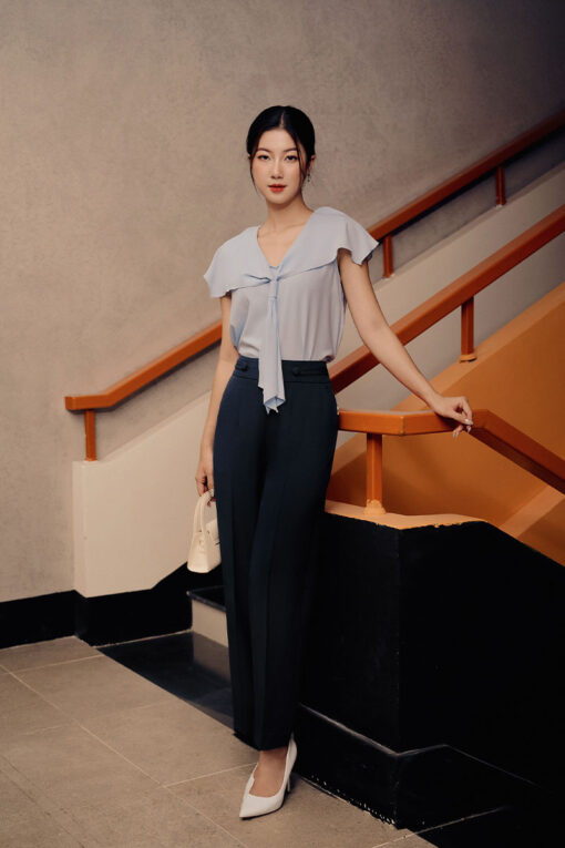 Quần baggy cạp TT dây đính cúc