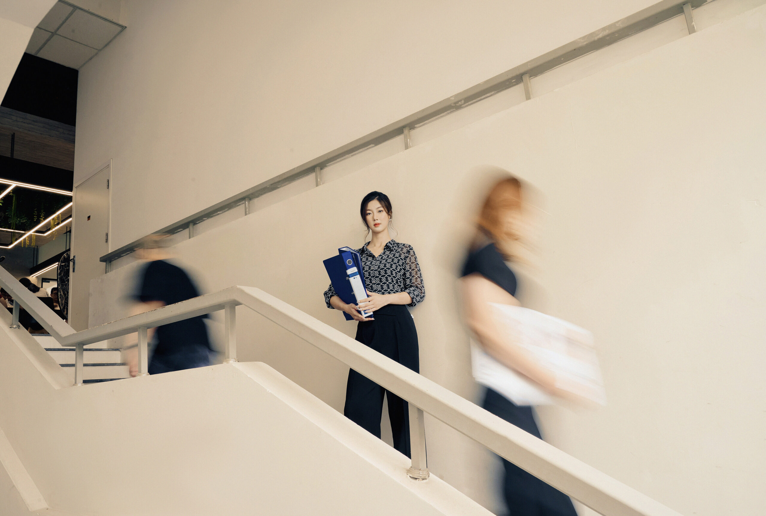 Quần suông can cạp chéo