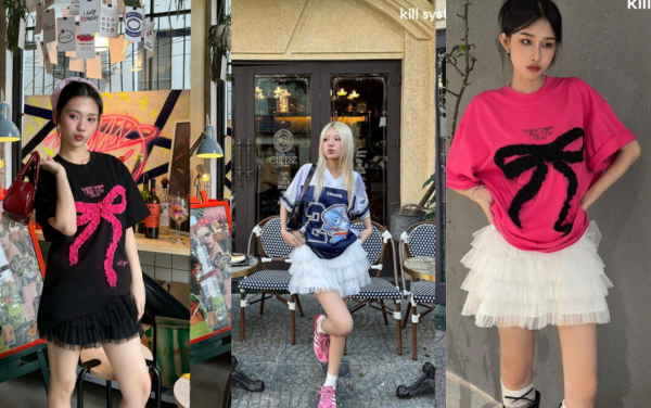 Phối đồ với chân váy xòe ngắn: Item "hot hit" style coquette