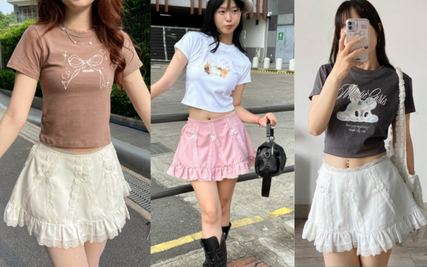 Phối đồ với chân váy xòe ngắn: Item "hot hit" style coquette