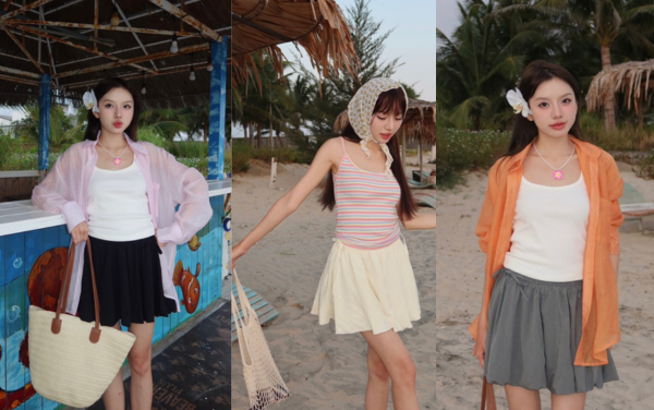 Phối đồ với chân váy xòe ngắn: Item "hot hit" style coquette