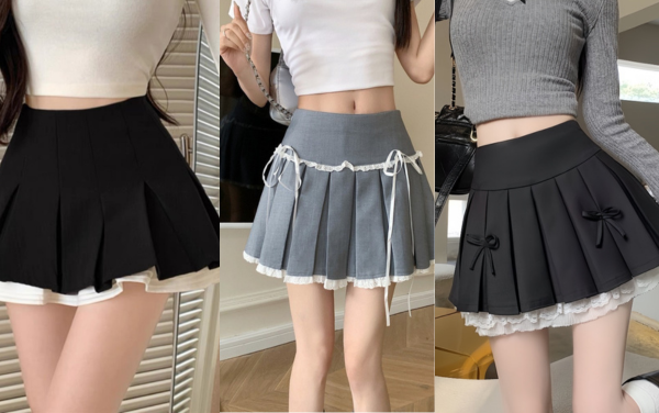 Phối đồ với chân váy xòe ngắn: Item "hot hit" style coquette
