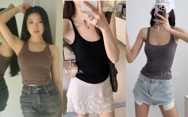 Bí quyết phối đồ với áo ba lỗ nữ cực hack dáng