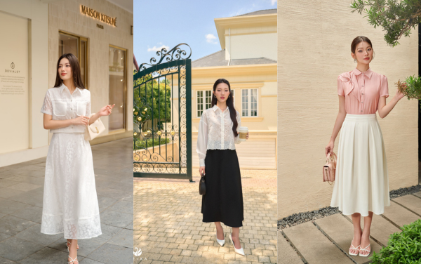 5 cách phối đồ với chân váy suông dài che khuyết điểm hoàn hảo