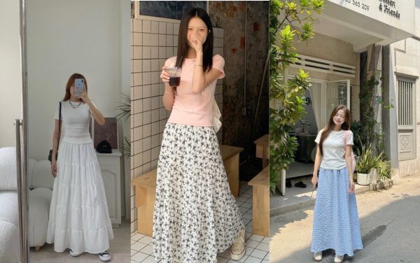 5 cách phối đồ với chân váy suông dài che khuyết điểm hoàn hảo