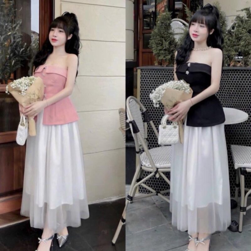 5 cách phối đồ với chân váy suông dài che khuyết điểm hoàn hảo