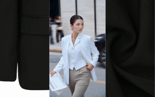 Áo vest suông bấu ly 1 bên