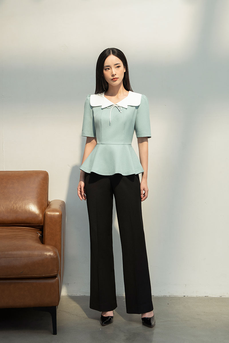 5+ dáng quần tây ống suông hack dáng cực đỉnh