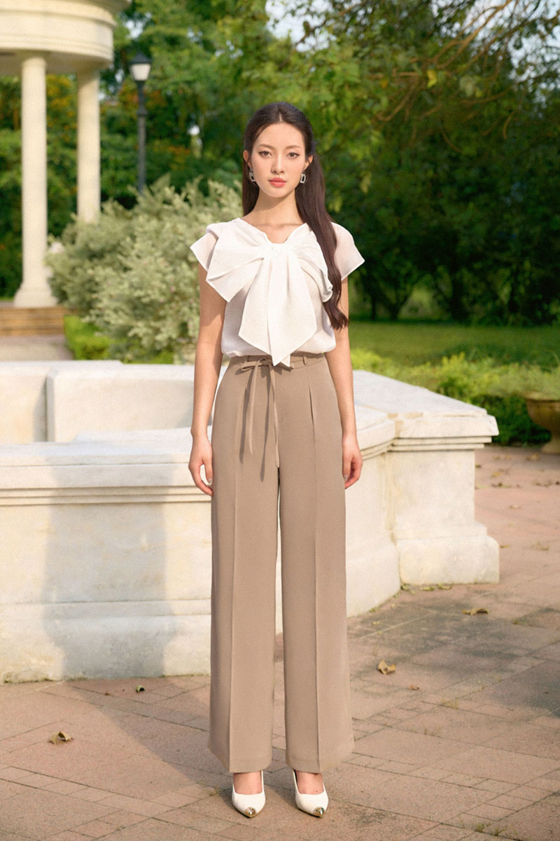 5+ dáng quần tây ống suông hack dáng cực đỉnh