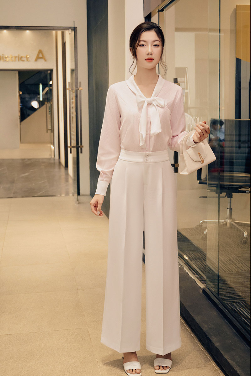 5+ dáng quần tây nữ ống suông hack dáng cực đỉnh
