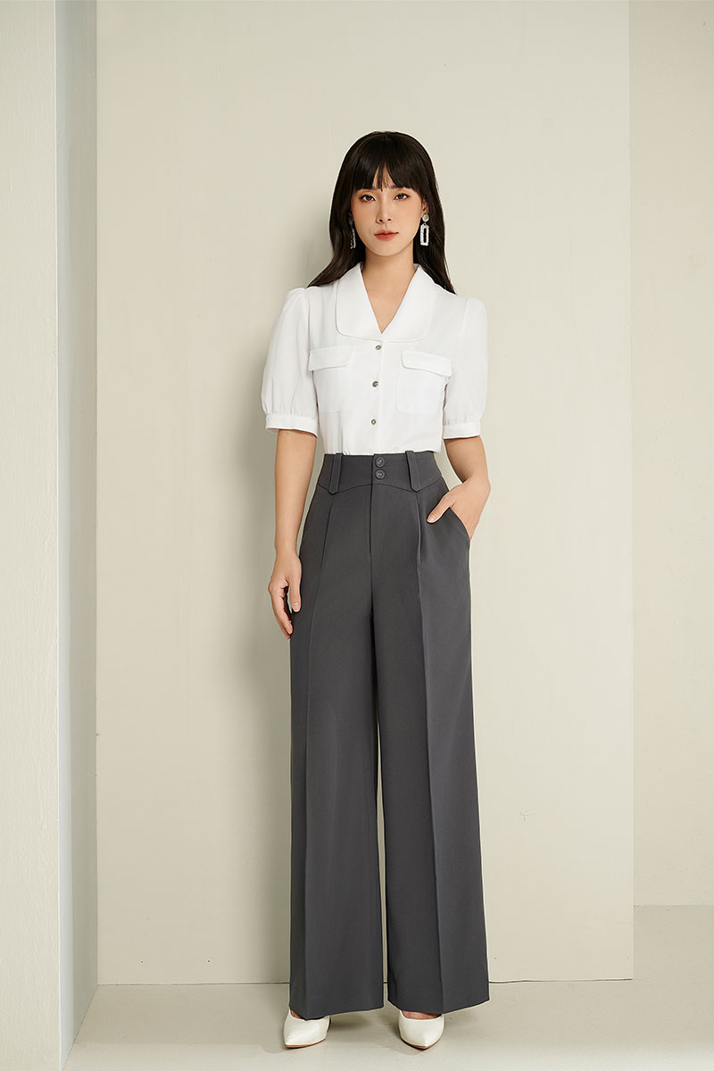 5+ dáng quần tây ống suông hack dáng cực đỉnh