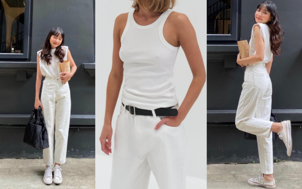 Công thức phối đồ với quần jean trắng đơn giản nhưng tinh tế cho nàng
