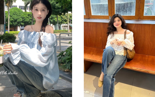 Quần bò baggy mix với áo gì đẹp? Tham khảo 8 cách mặc quần bò baggy hack eo cực đỉnh