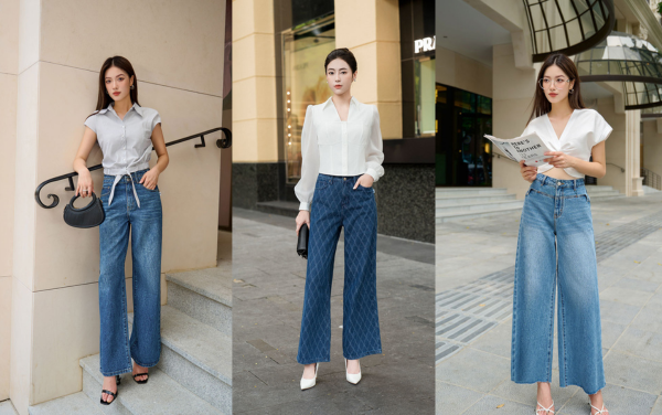 Tips phối đồ với quần bò ống suông nữ đẹp “CỰC TÔN DÁNG”
