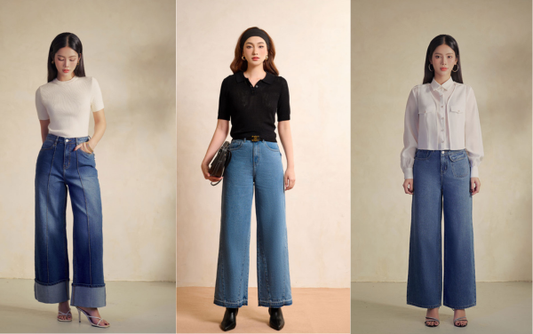 Dáng người nào phù hợp quần jeans ống rộng
