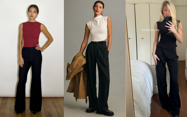 7 cách phối đồ với quần jean ống loe màu đen cho nàng mùa thu 