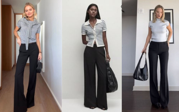 7 cách phối đồ với quần jean ống loe màu đen cho nàng mùa thu 