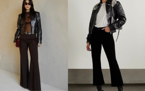 7 cách phối đồ với quần jean ống loe màu đen cho nàng mùa thu 