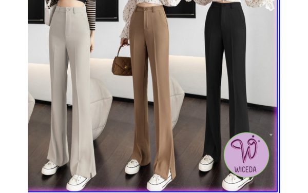 10+ dáng quần vải ống loe hàn quốc phù hợp mọi vóc dáng