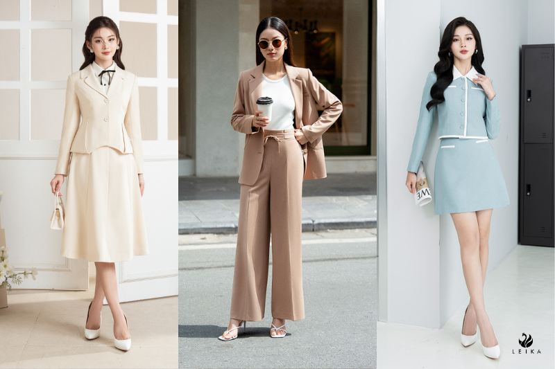 Gợi ý phối đồ với vest nữ công sở cho nàng U40 sành điệu