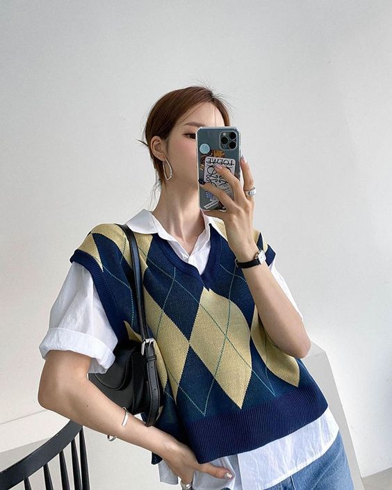 Top  công thức phối đồ với áo gile nữ đơn giản nhưng trendy