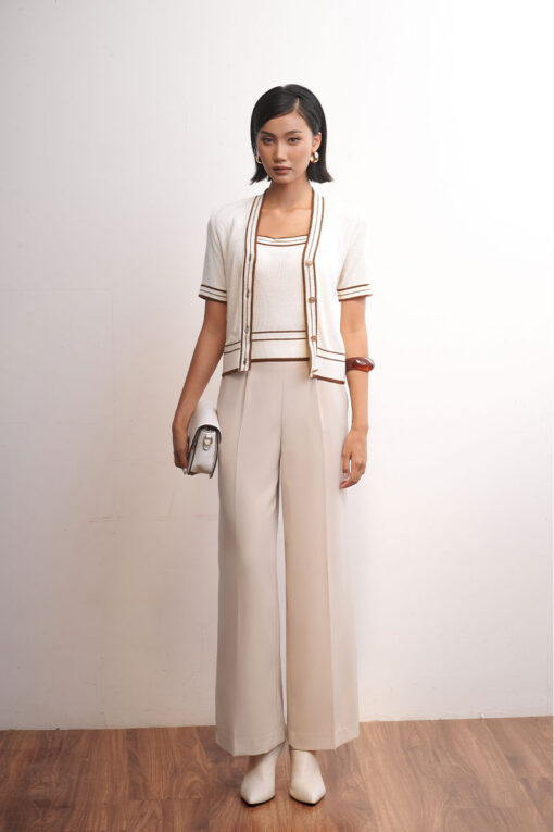 Quần suông đai KL lệch eo