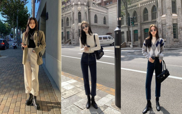 Mách nàng 10 cách phối đồ với áo len nữ cổ lọ thu đông 2024