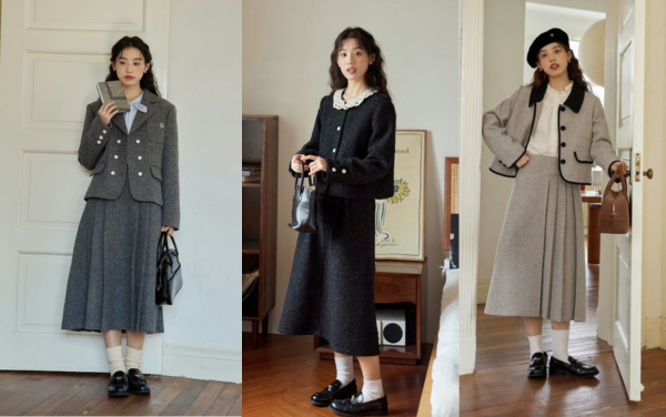 10 cách phối đồ với áo khoác dạ tweed nữ cho mọi hoàn cảnh