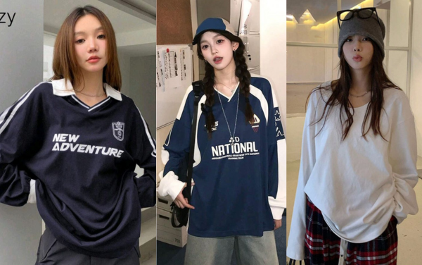 10 dáng áo kiểu đẹp trẻ trung mùa thu đông 2024