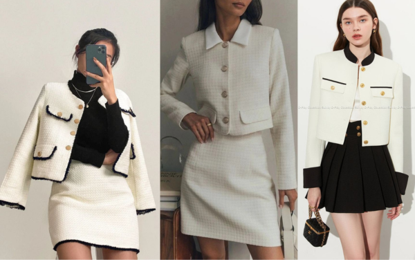 10 cách phối đồ với áo khoác dạ tweed nữ cho mọi hoàn cảnh