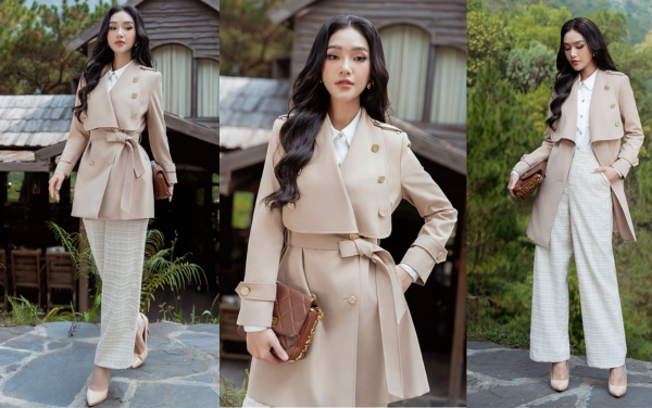 Áo măng tô nữ hợp với dáng người nào?