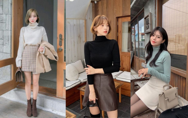 Mách nàng 10 cách phối đồ với áo len nữ cổ lọ thu đông 2024