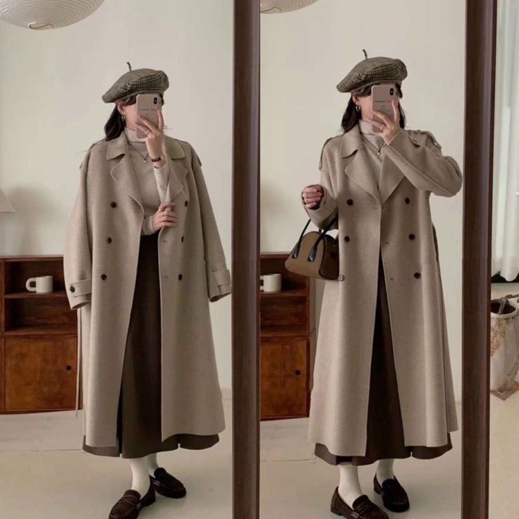 Biến hóa với áo măng tô nữ dáng dài từ item thời trang quen thuộc