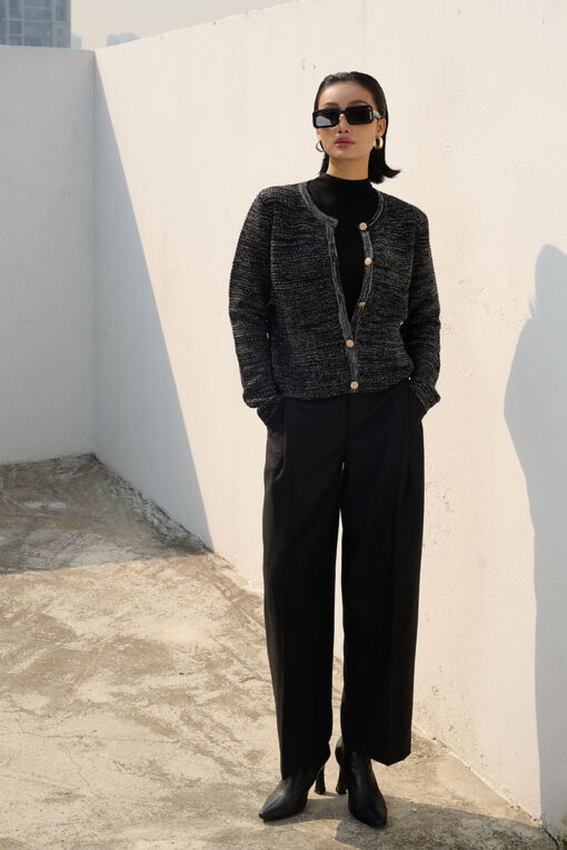 Quần baggy ống rộng túi cơi chéo