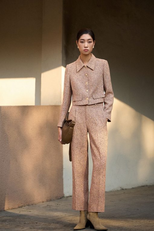 Quần text baggy can dọc TT