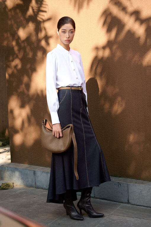 Chân váy xoè đuôi cá giả bò diễu chỉ