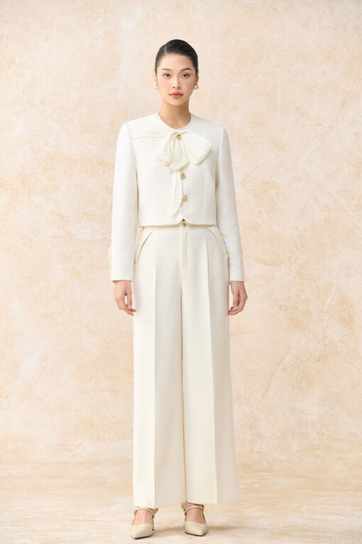 Quần suông cạp rời khoá moi xếp ly TT