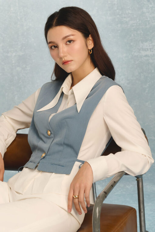 Áo kiểu SN gấu buộc dây