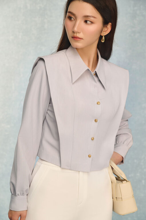 Sơ mi DT bong vai chờm TT