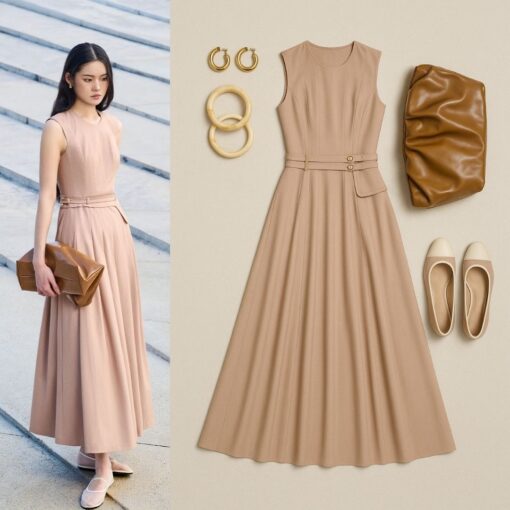 đầm xòe sát nách