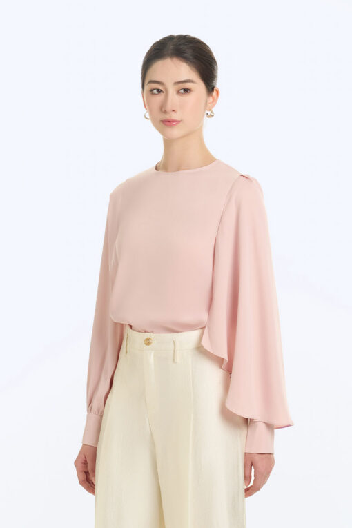 Áo kiểu DT gấu chéo bong tay