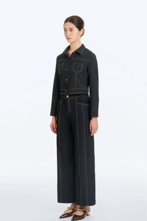 Quần suông giả bò bổ TT diễu chỉ