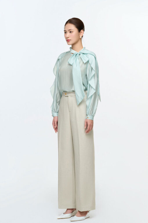 Quần suông diễu giả túi cạp quai nhê