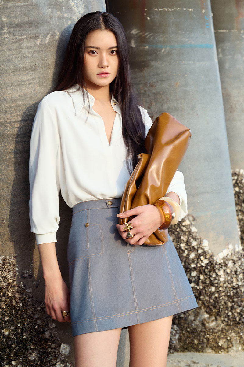 Sơ mi DT cầu vai bong