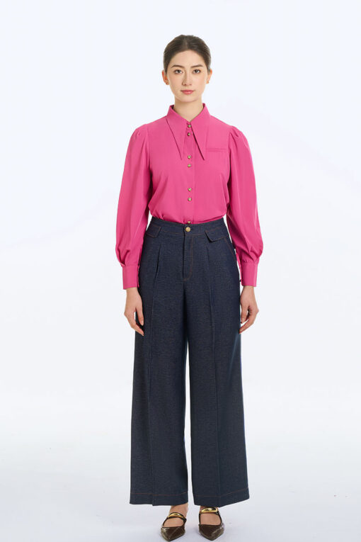 Sơ mi bamboo DT cơi giả cúc đôi