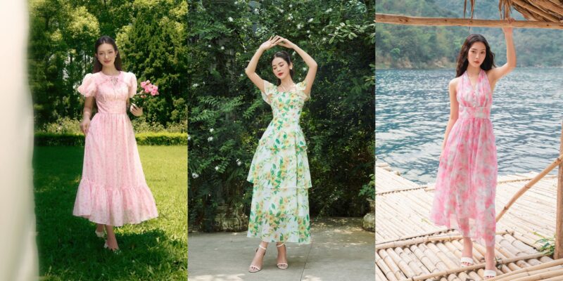 đầm maxi đi biển