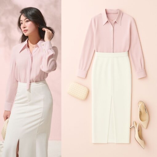 chân váy dài xẻ