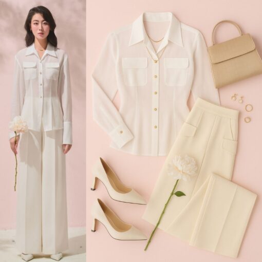 quần suông cạp cao