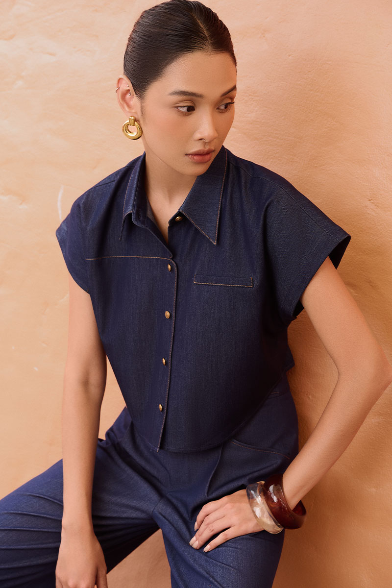 Quần suông giả bò cạp quai nhê